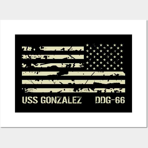 USS Gonzalez Wall Art by Jared S Davies